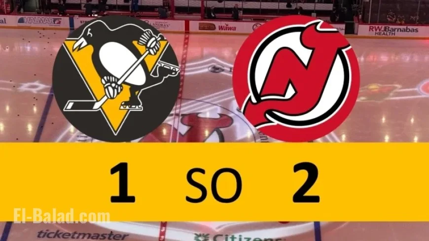 Penguins Fall Short in New Jersey Shootout Defeat