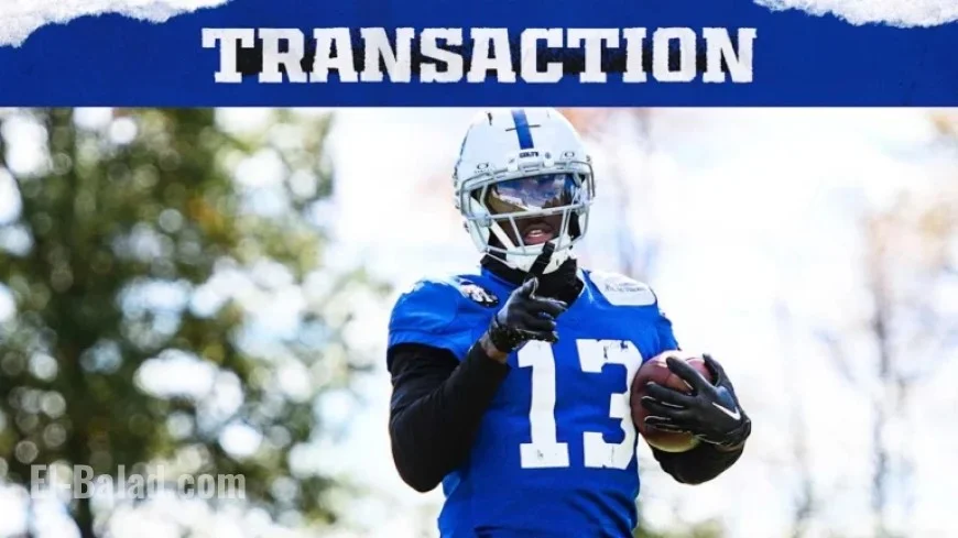 Colts Add Treadwell, Nchami, and Smith to Active Roster for Week 10