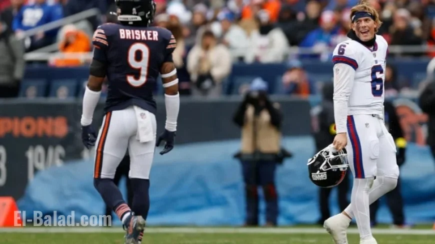 Jaxson Dart’s Second Rushing Touchdown Powers Giants in Chicago