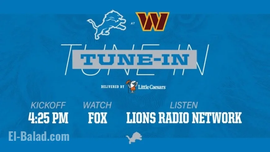 How to Watch and Follow Lions vs. Commanders Game