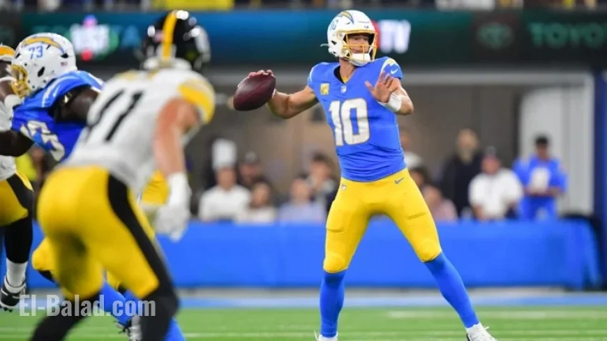 Justin Herbert Limps Off Field After Controversial Steelers Tackle