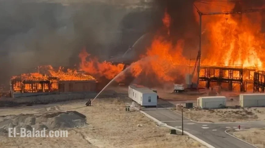 Blazing Fire Consumes Under-Construction Apartment near Lehi’s Point of the Mountain