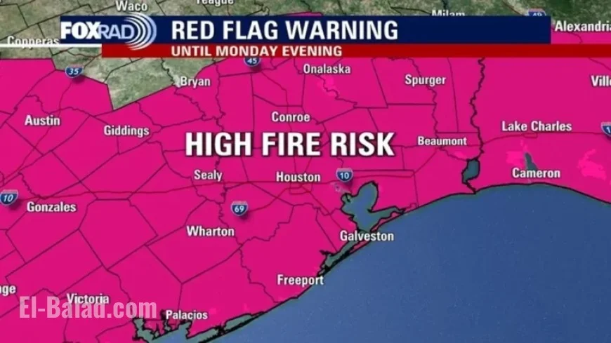 Southeast Texas Faces Fire and Freeze Warnings Amid Houston Weather Alert