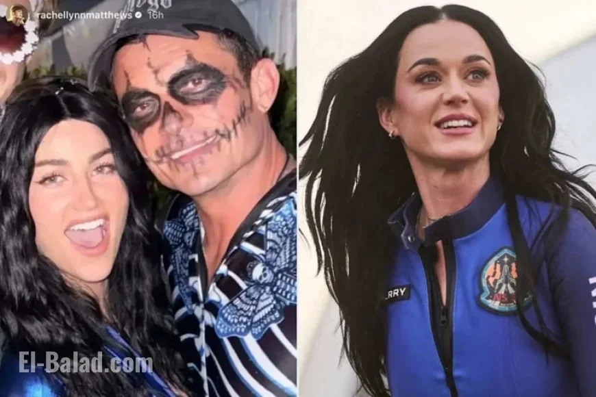 Orlando Bloom Poses with Rachel Lynn Matthews as Katy Perry for Halloween