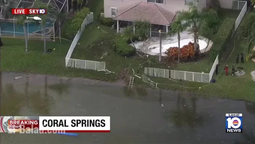 Plane Crashes into Coral Springs Pond, No Survivors Reported