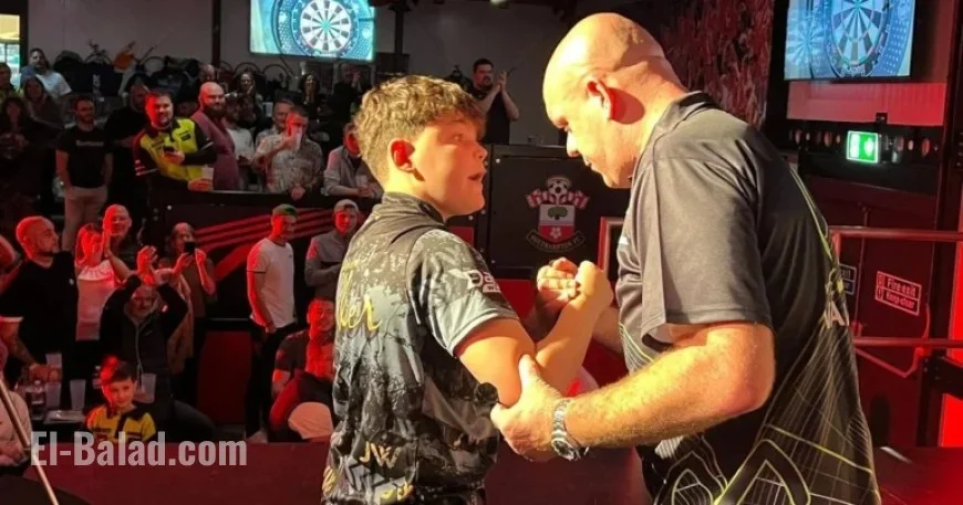 Michael van Gerwen Triumphs Over 13-Year-Old Jayden Walker; Chris Dobey Excels in Southampton Exhibition