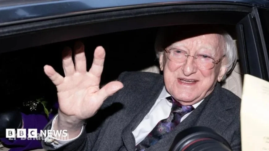 Michael D Higgins Departs Áras on Final Day as Irish President