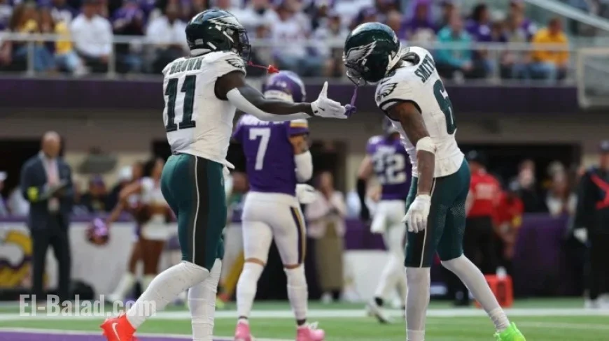 A.J. Brown, DeVonta Smith Surpass Projections in Eagles vs. Packers Thriller