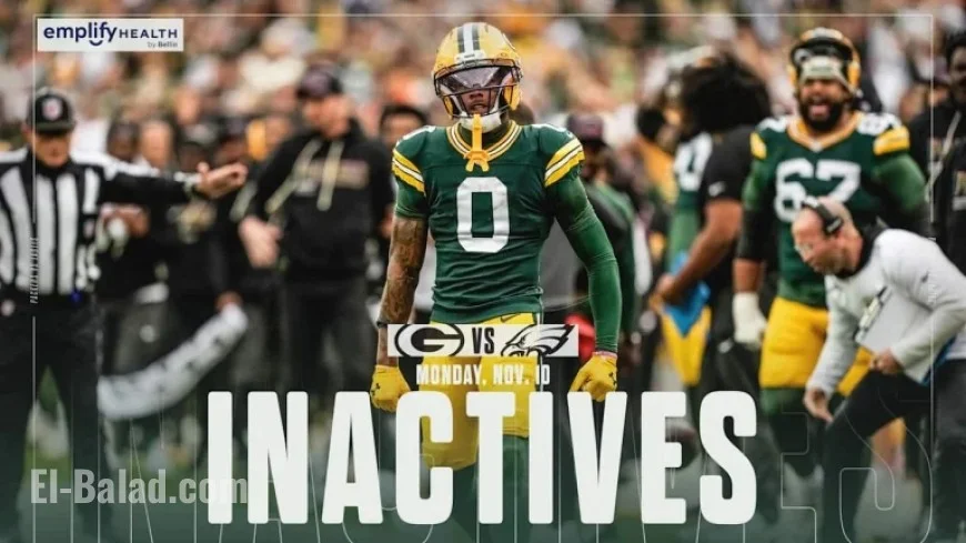 Green Bay’s WR Matthew Golden Sidelined for Monday Night Game