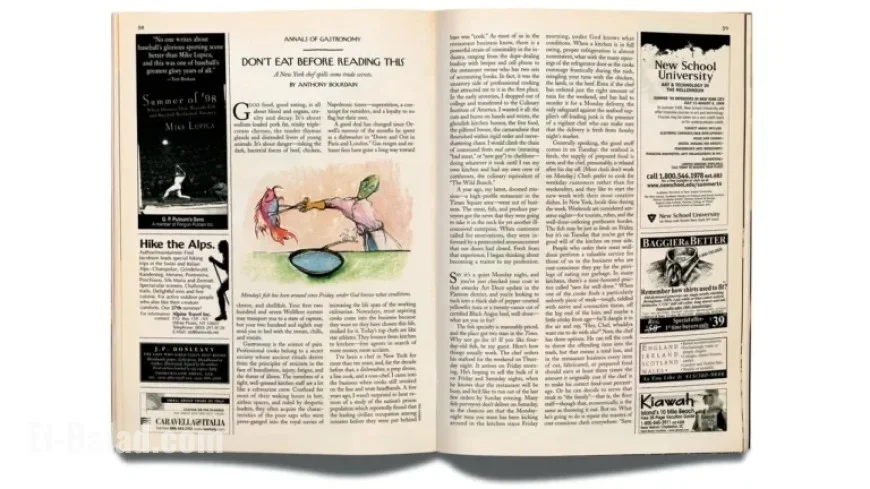 Hannah Goldfield Explores Anthony Bourdain’s Iconic Essay, “Don’t Eat Before Reading This”