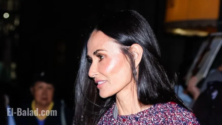 Demi Moore Revitalizes Classic Style with Modern Bouclé Twist