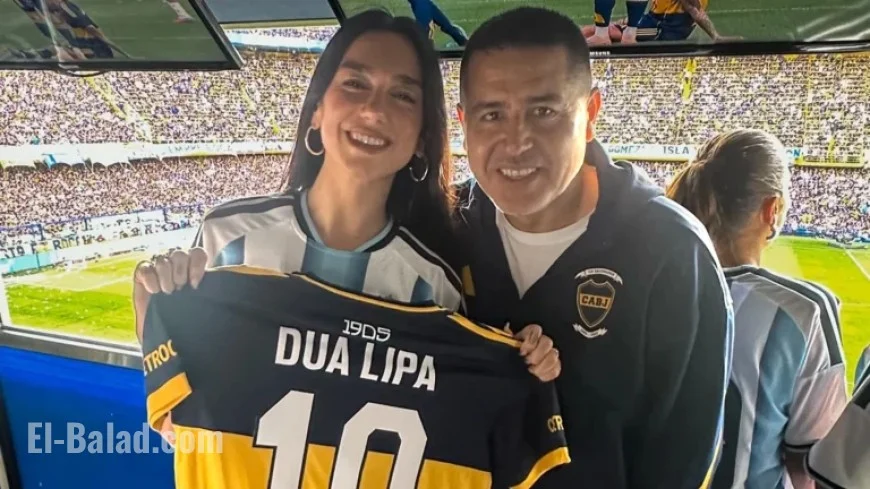 Dua Lipa Stuns in Argentina Kit at La Bombonera