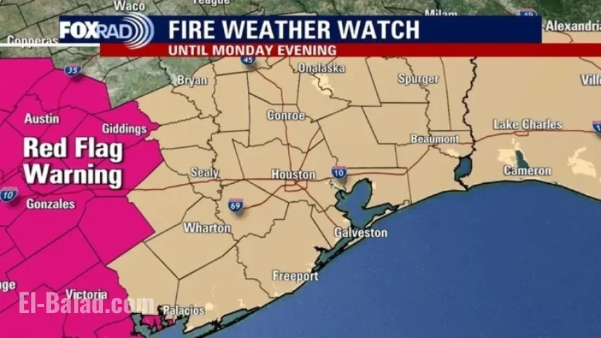 Houston Weather Alert: Cold Front Brings Fire Watch Risks