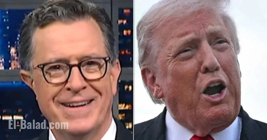 Stephen Colbert Highlights Awkward Moment in Trump’s TV Appearance