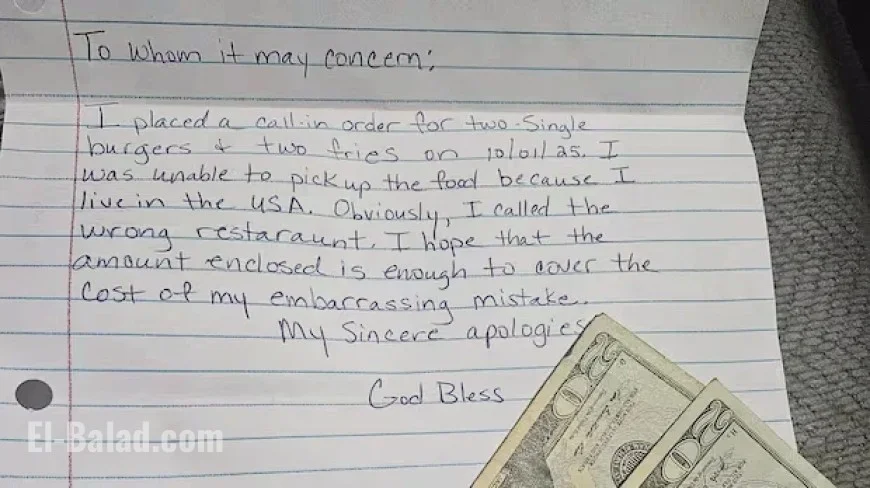 Alabamian Apologizes by Mailing Cash to N.S. Burger Joint Mistakenly Ordered From