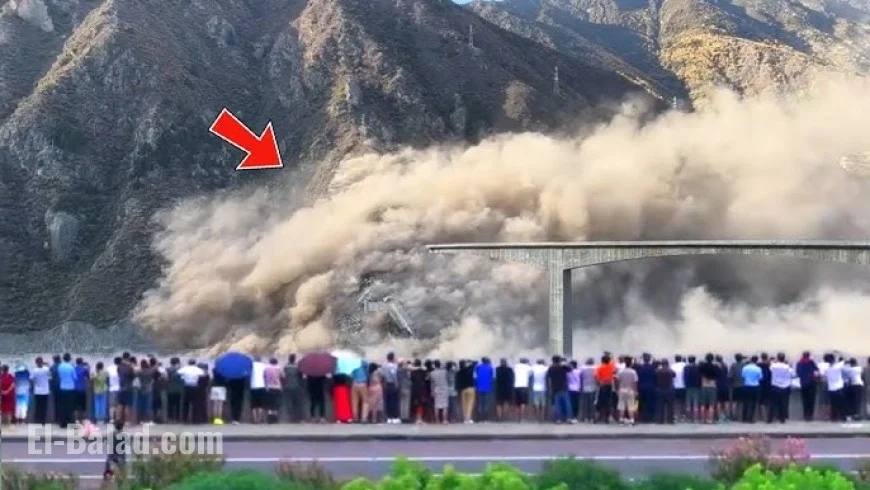 Hongqi Bridge collapses in Sichuan after landslide; no casualties as traffic was halted a day earlier