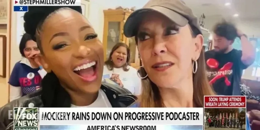 Left-Wing Podcaster Bizarrely Kisses Jasmine Crockett’s Shoes