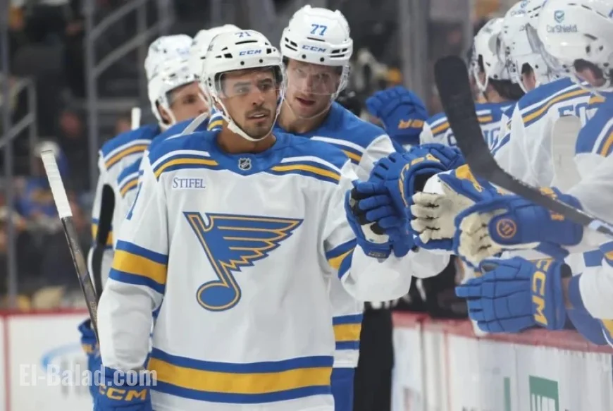 Blues’ Mathieu Joseph Misses Flames Game Due to Lower-Body Injury