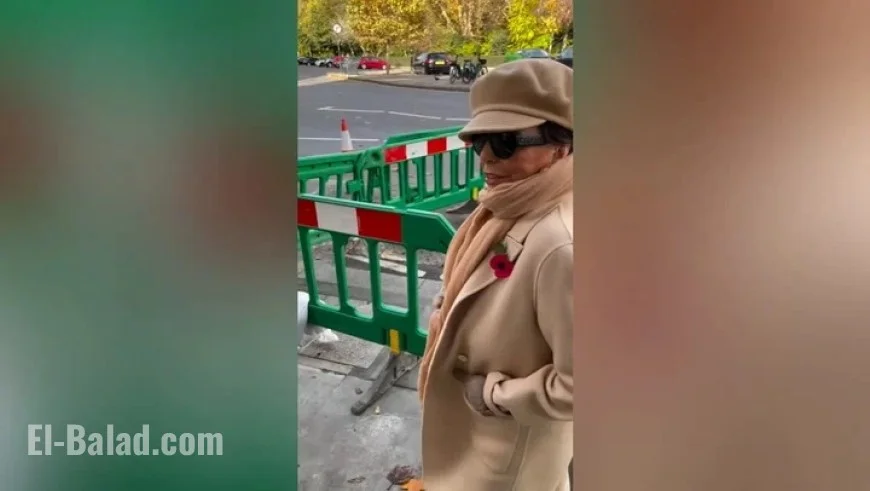 Joan Collins Stuck Amid Central London’s Roadwork Challenges