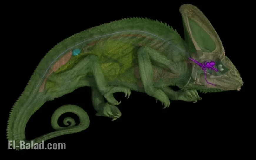 Scientists Unveil Chameleon’s Unique Optic Nerves Once Ignored by Aristotle and Newton