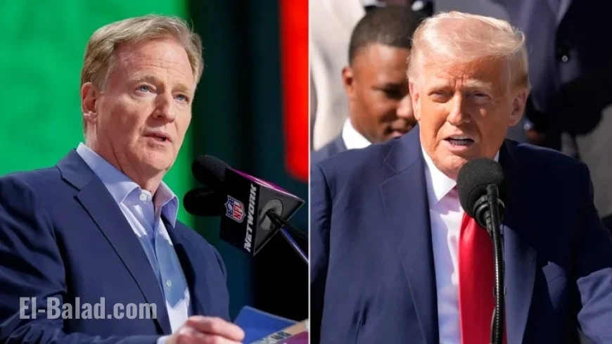 NFL, Goodell Offer Blueprint for Tackling Challenges with Trump