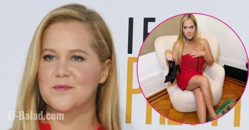 Amy Schumer Dazzles in Red Dress During Weight-Loss Journey