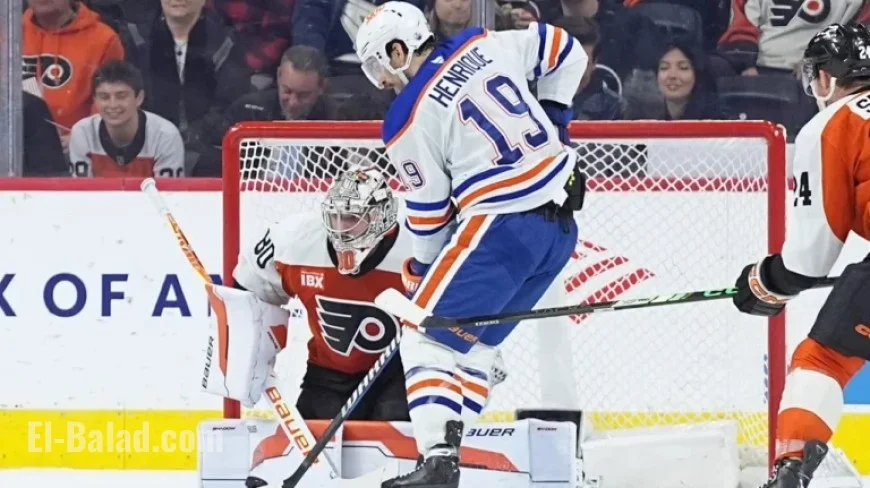 Roslovic’s OT Goal Seals Oilers’ 2-1 Victory Over Flyers