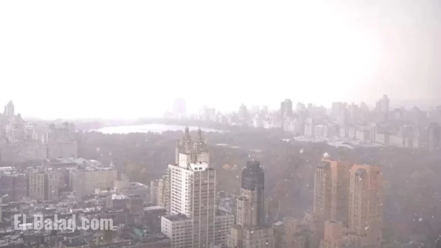 First Snow of the Season Blankets New York and New Jersey