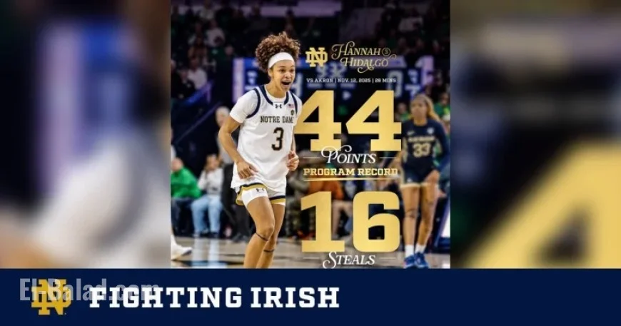 Hidalgo’s Historic Performance Propels Irish to Victory Over Akron