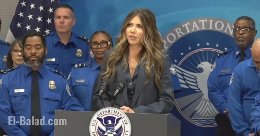 TSA Agents Awarded $10,000 Bonuses for Exemplary Shutdown Service, Noem Announces
