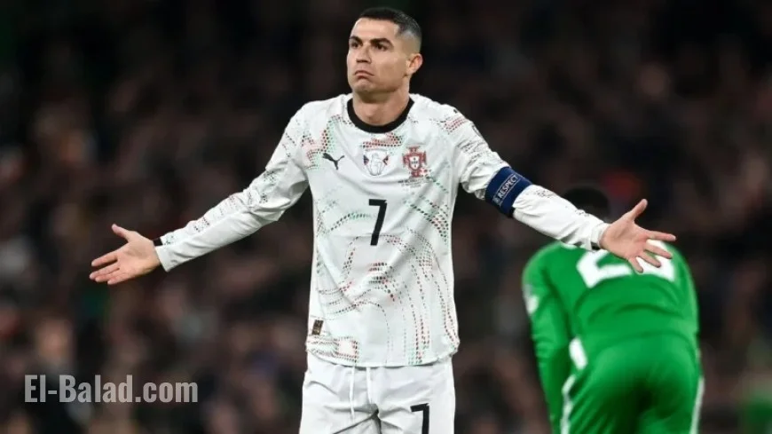 Ronaldo Receives First Red Card in Portugal Career