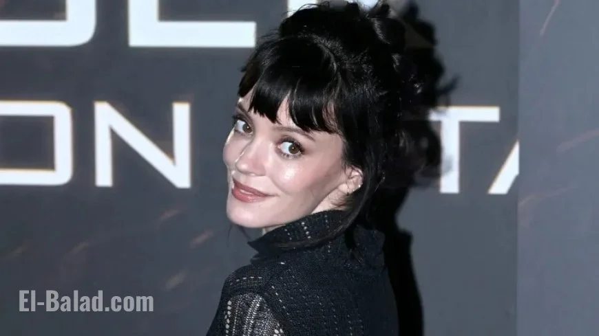 Lily Allen Dazzles in Sheer Black Dress at ‘Hunger Games’ Stage Premiere