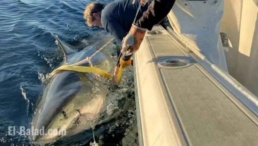 Massive Male Great White Shark Spotted in Northwest Atlantic, Canada