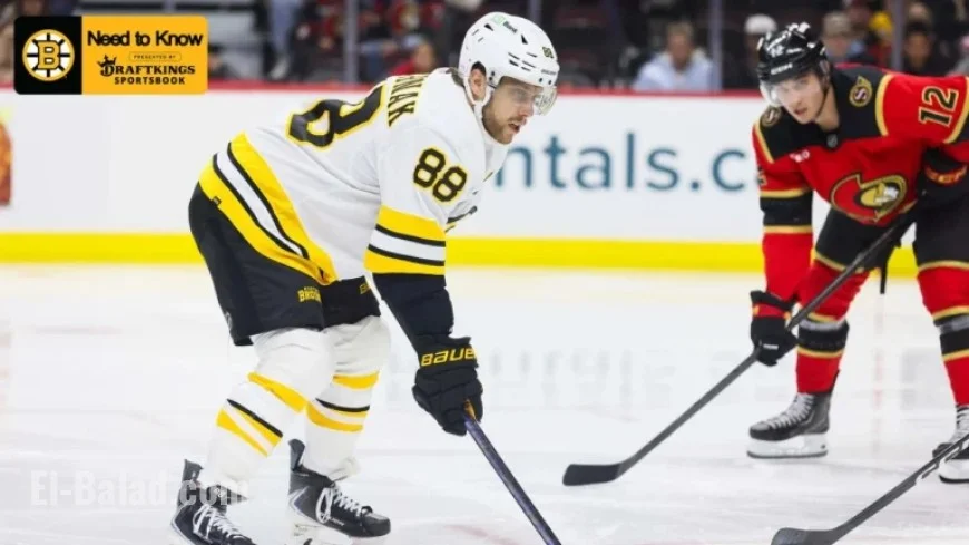 Bruins Battle Senators: Key Details to Know