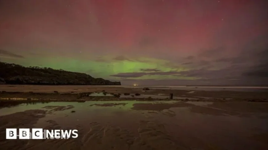 Timelapse Captures Stunning Northern Lights Display Over Coastline