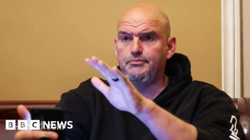 US Senator John Fetterman Jokes from Hospital Following Fall