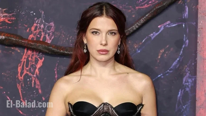 Millie Bobby Brown Challenges Photographers on London Red Carpet