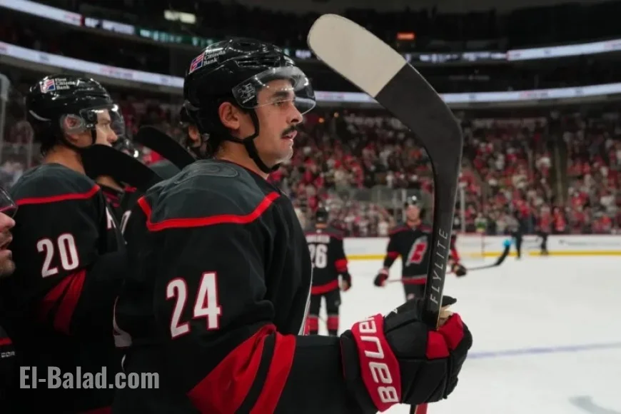 Hurricanes’ Jarvis Leaves Game Due to Apparent Facial Injury