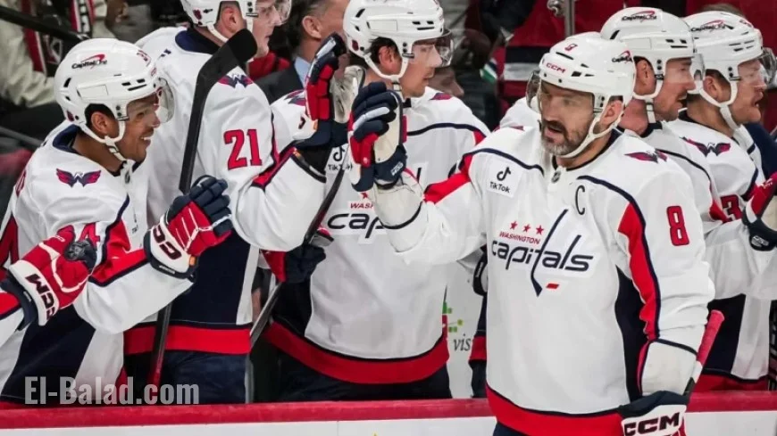 Ovechkin Leads Capitals to Halt Hurricanes’ 4-Game Win Streak