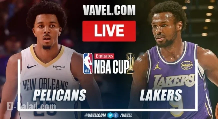 Lakers Triumph Over Pelicans: Live Score Update (95-77)