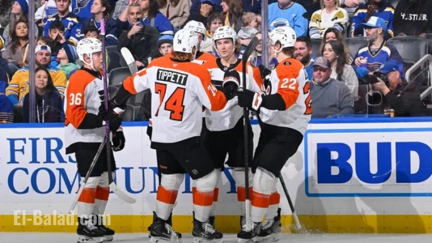 Zegras Shines with 3 Points, Leads Flyers to Shootout Triumph Over Blues