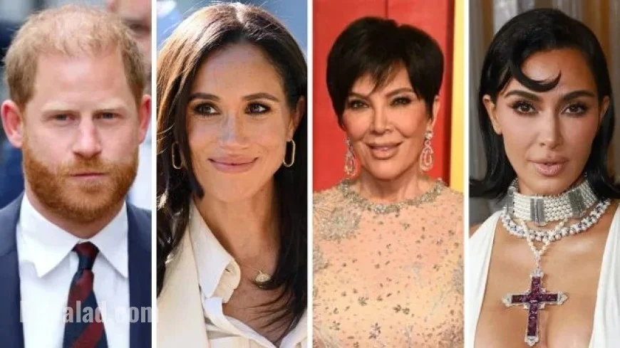 Prince Harry and Meghan’s Ties with Kim Kardashian and Kris Jenner Amidst Drama