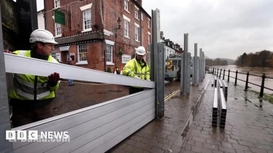 Flood Defences to Protect Bewdley as River Severn Rises