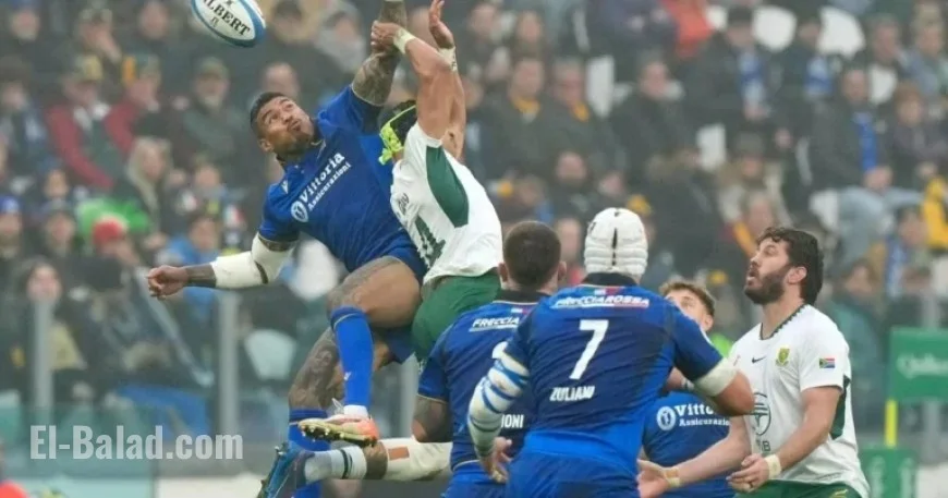 Springboks Face Italy in Turin with Early Red Card Disadvantage