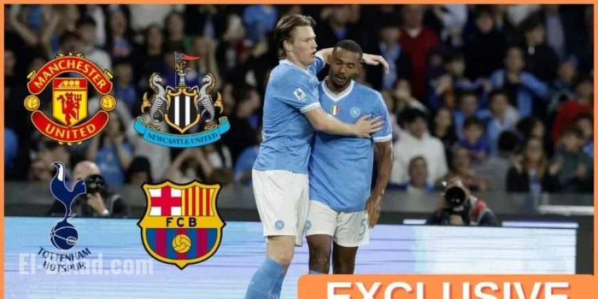 Man United Competes with Spurs, Newcastle, Barca for 17-Goal Midfielder