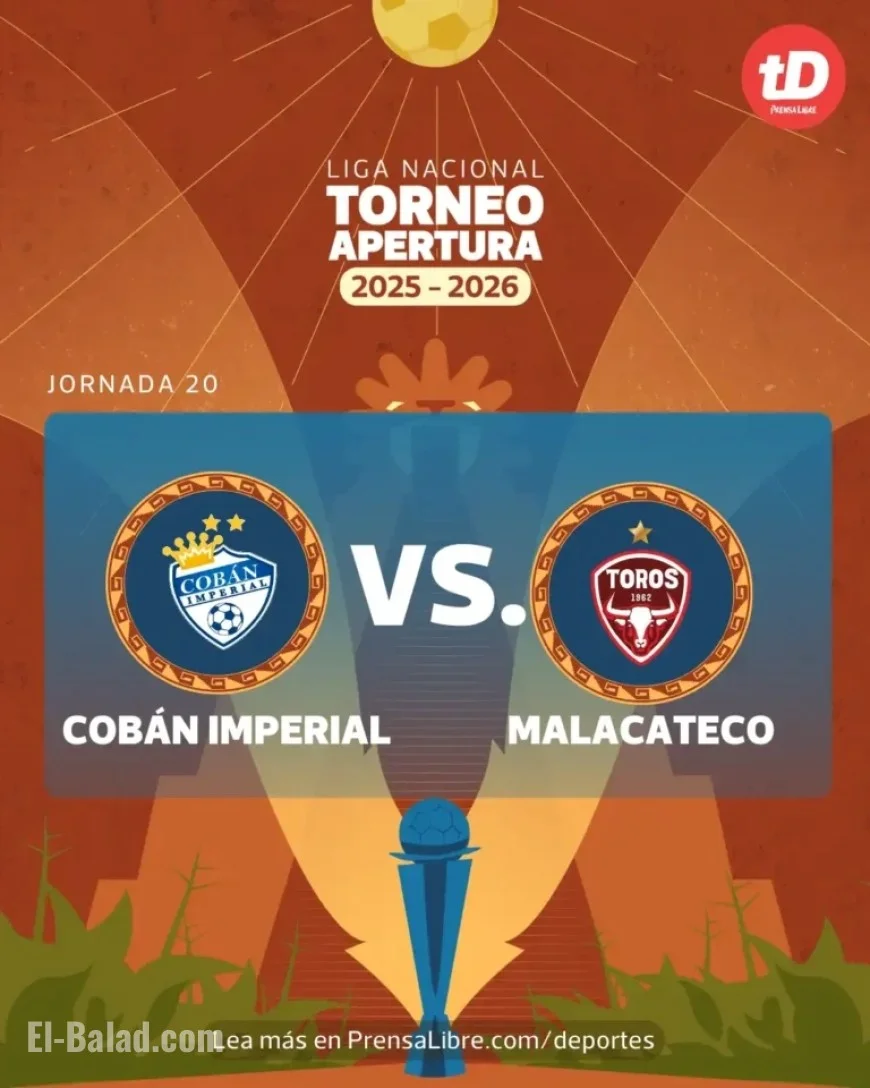 Cobán Imperial Faces Malacateco in Apertura 2025 Jornada 20 Clash