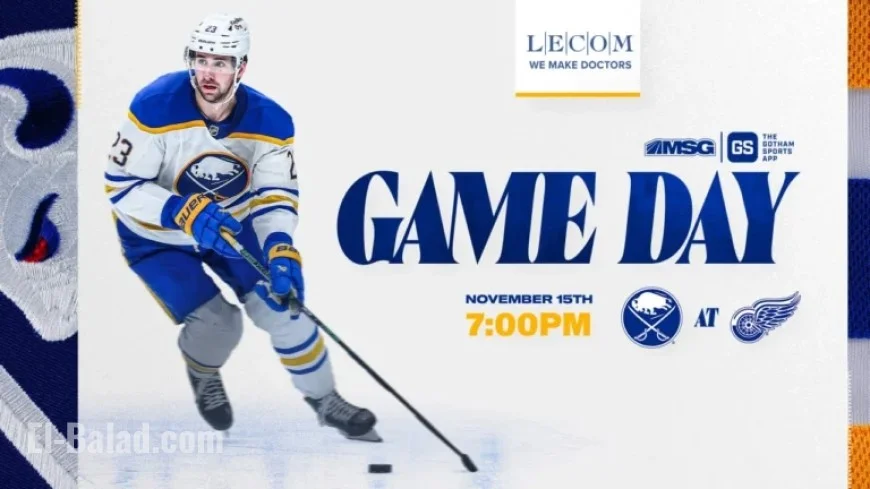 Sabres vs. Red Wings: How to Watch, Lineup Details, and Key Storylines