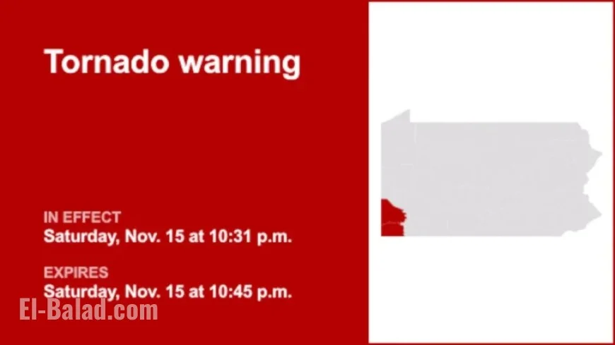 Tornado Warning Issued for Greene and Washington Counties: Take Cover Tonight