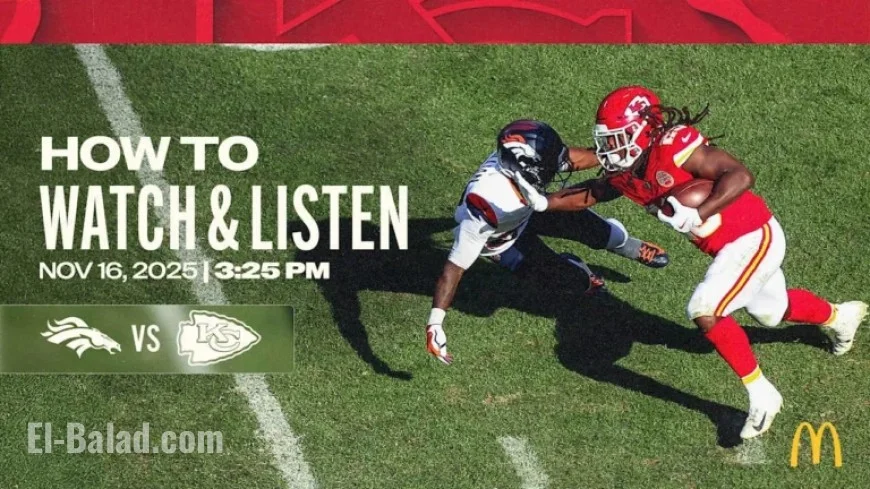 Week 11: Watch and Listen to Chiefs vs. Broncos Live