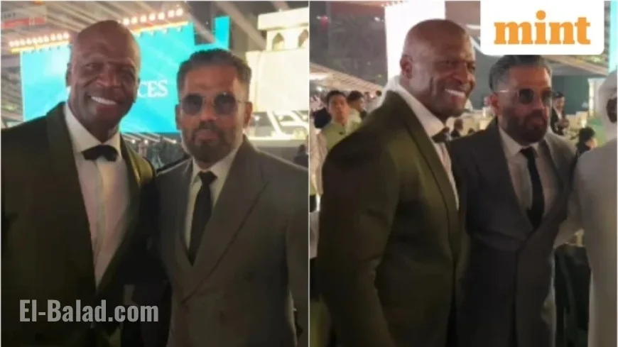Terry Crews Hails Suniel Shetty as a ‘Legend’ at Mumbai Event